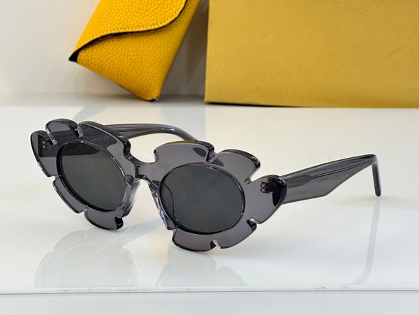 

sunglasses for men women summer 40088u style sunshade anti-ultraviolet retro plate petal border frame glasses random box 40088, White;black