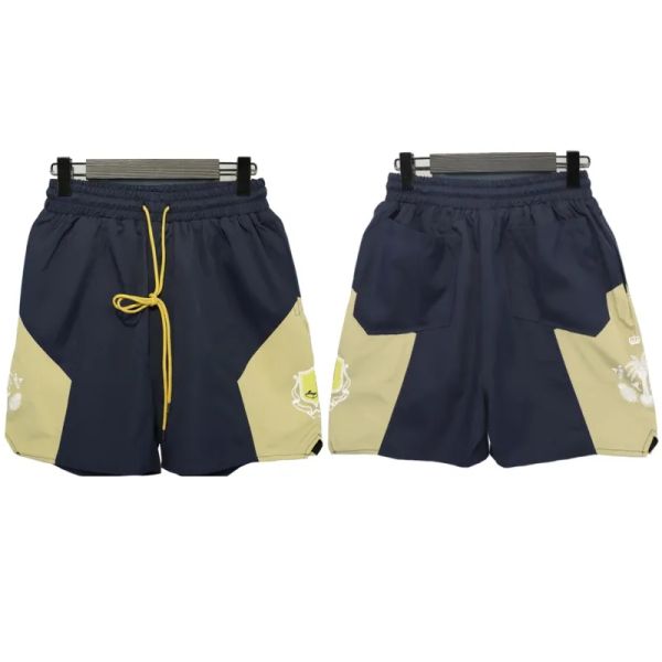 

designer shorts rhude shorts summer fashion beach pants men street wear red blue black purple pants mens short us siize:s-xl, White;black