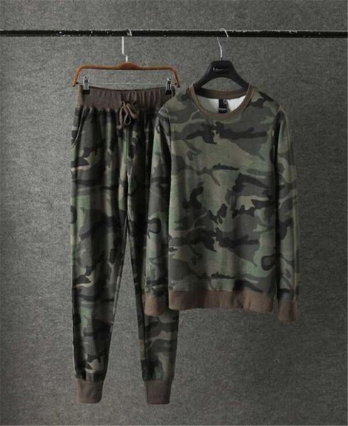 

men039s camouflage hoodies and sweatpants casual sportswear suit mens sporting tracksuit set7959709, Gray