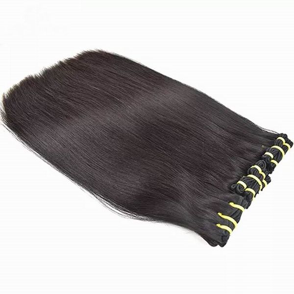 

real love quality 12a raw cuticle aligned burmese human hair 2 bundles silky straight super double drawn bundles romance fashion club, Black