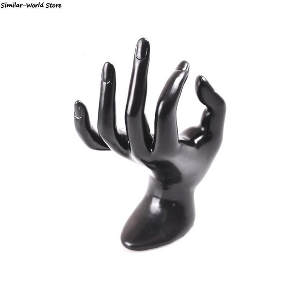 

mannequin novelty black velvet ring bracelet necklace chain watch display holder stand lady mannequin ok shaped stand hand 11*17cm 230802, Khaki