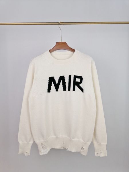 

23ss autumn winter pullover sweaters men women designer knitwear jumper wool knit sweater men's fashion letter print sweatshirt stylist, White;black