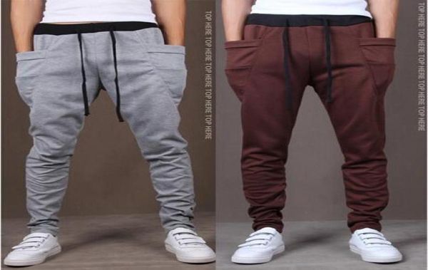 

pyrex cargo hip hop harem pants drop crotch pants men black bandana joggers skinny version of cultivate one morality2863569