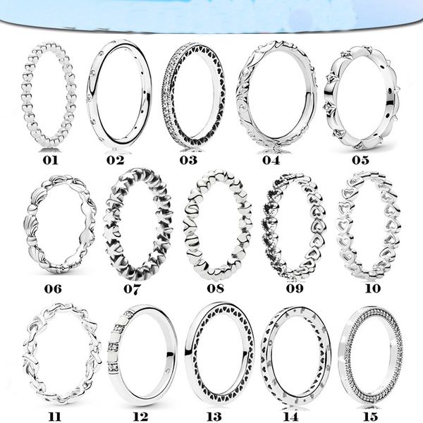 

pandora designer white ring copper elegant bead style heart interwoven temperament couple rings for women, Black