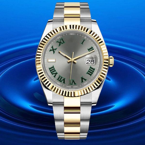 

automatic watch mechanical 8215 movement watches 36/41mm full stainless steel luminous waterproof pink 28/31mm women watch couples style cla, Slivery;brown