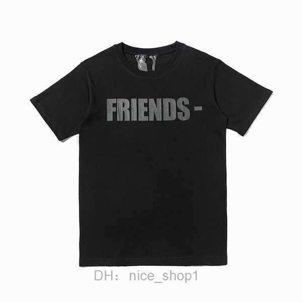 

v lone 21ss t-shirt big v men and women loose casual smoke angel friends short sleeve s 10 brcu, White;black