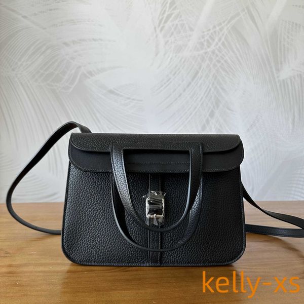 

halzan bags h ermess designer totes handbag genuine leather 5a quality fully sewn wax thread handheld shoulder cowhide
