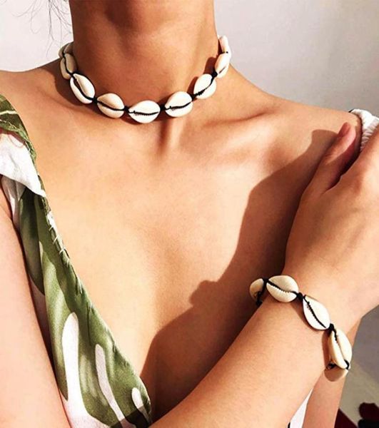 

jewelry hawaiian style casual necklace handmade shell short clavicle necklace xl4562445948, Golden
