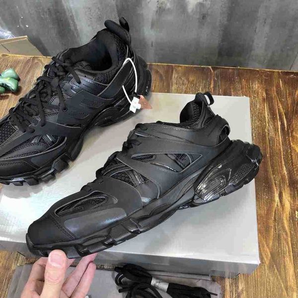 

track 3 3.0 sneakers designer triple men women casual shoes white black sneaker tess.s. gomma leather trainer nylon printed trainers shoe qu