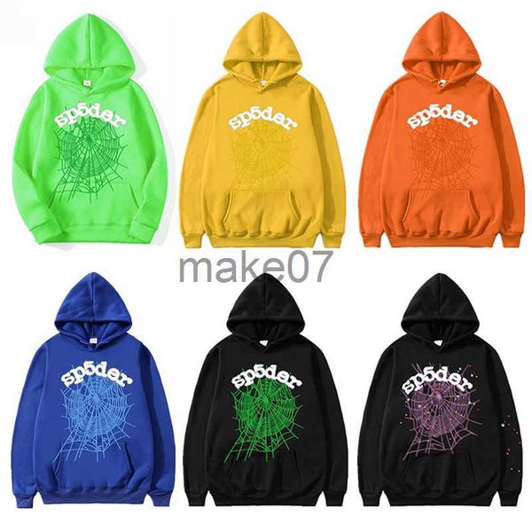 

men's hoodies sweatshirts y2k hoodie zip men designer hoodie sweatshirt 2023 new street hiphop young thugs spider harajuku loose wild c, Black