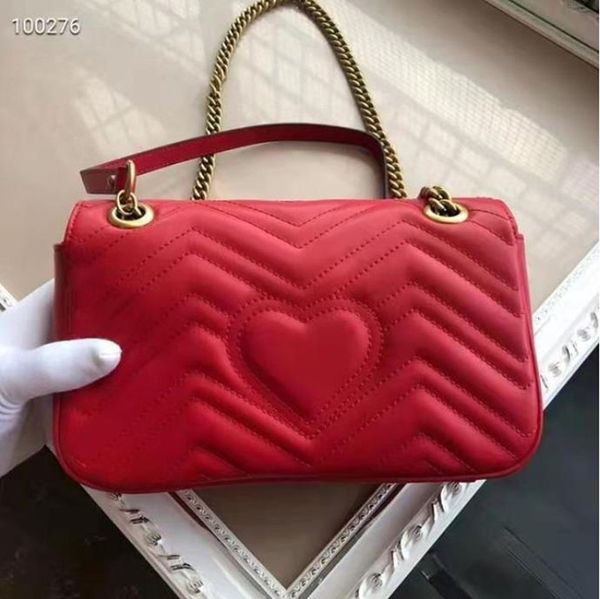 

5 colors women shoulder bags women chain crossbody bag fashion quilted heart leather handbags female famous designer purse bag 26cm 003