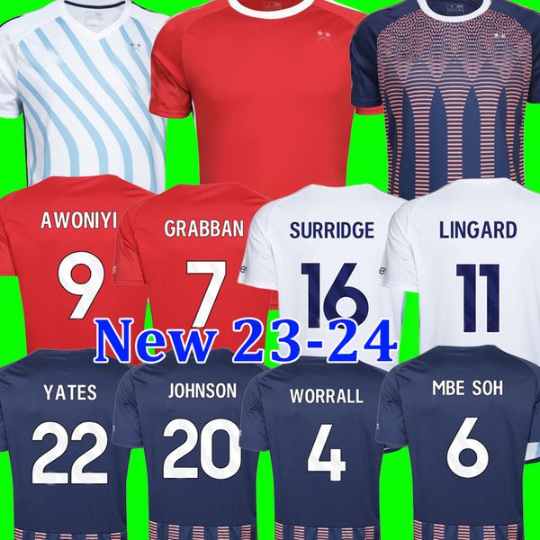 

23 24 nottingham soccer jerseys grabban johnson surridge forest awoniyi ameobi mighten krovinovic zinckernagel lingard football shirt men ki, Black;yellow