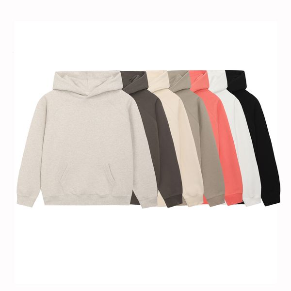 

men's hoodies sweatshirts fashion solid color casual oversized loose cotton pullover hoodie 230803, Black