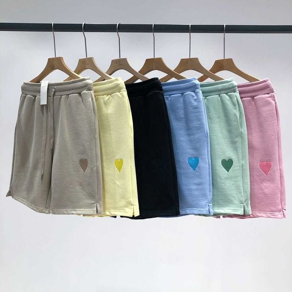 

women's winter shorts macaron casual shorts for men and women lovers casual summer sports love pants, White;black