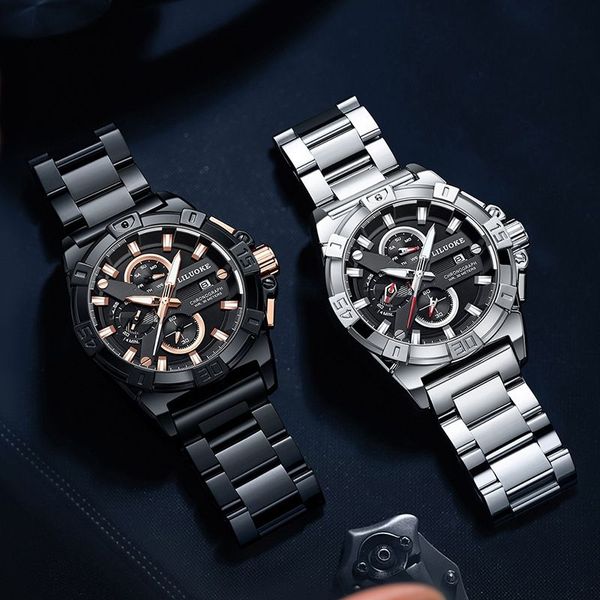 

luxury 2023 fashion new waterproof luminous automatic men's watch korean fashion quartz watch domineering men's watch, Slivery;black