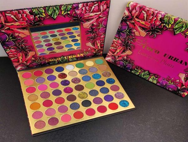 

coco urban beauty makeup eye shadow luscious plum 56 colors set matte glitter shimmer eyeshadow palette210r6262029