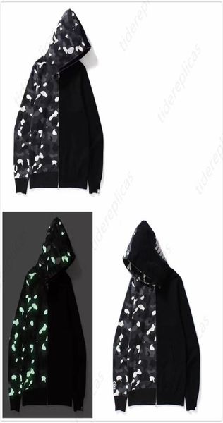 

mens hoodies designer hoodie luminous women sweatshirts letters camo hoody oversized cotton zip sweaters hoodys embroidered 1699189, Black
