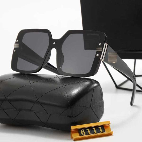 

luxury designer sunglasses 2023 new high definition polarized street p large box sunglasses, White;black