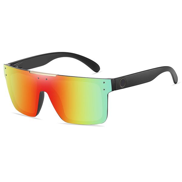 

new onepiece sunglasses men sport goggle large frame piece design uv400 american style girl boy outdoors movement womens sunglasses twotone, White;black