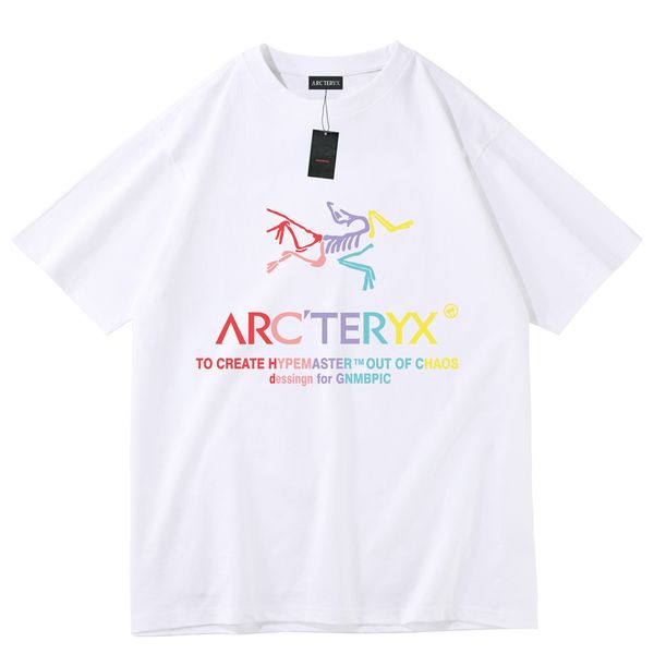 

new arc'teryx t shirt simple letter logo loose short sleeved white black green arcteryx bird t-shirt dt005