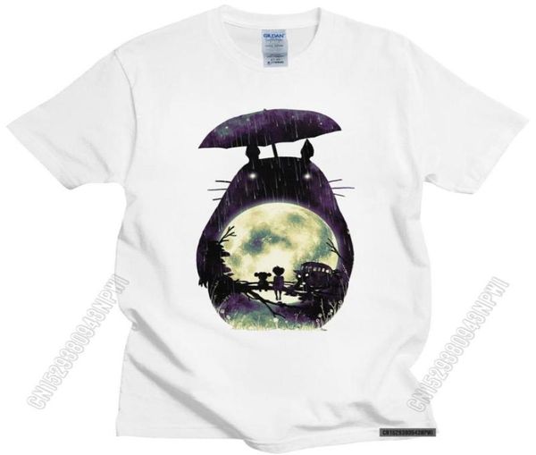 

men039s tshirts novelty my neighbor totoro tshirt for men pure cotton leisure tshirt oneck japanese anime miyazaki hayao fan1212071, White;black