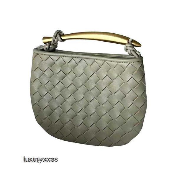 

venetaz sardine bag same designer bags sardines small crowd bottegac mini real cowhide woven metal half moon single shoulder cross body hand