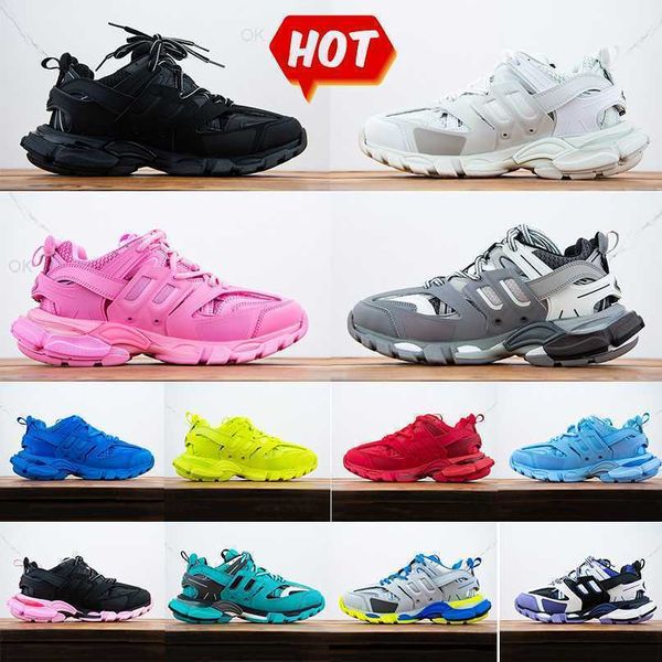 

2023 track 3.0 casual shoes designer track 2 sneakers luxe vintage tracks runners tess.s. gomma triple white black pink grey beige orange bl