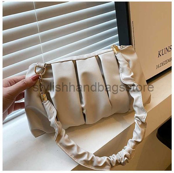 

shoulder bags single shoulder bag 2023 new cloud small square bag pleated bag underarm bag crossbody bag for female niche designersstylishha