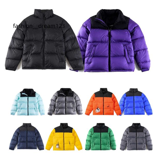 

men's tnf puffer jacket coat down jackets co-branded design fashion north parker winter women's outdoor casual warm and fluffy clo, Black