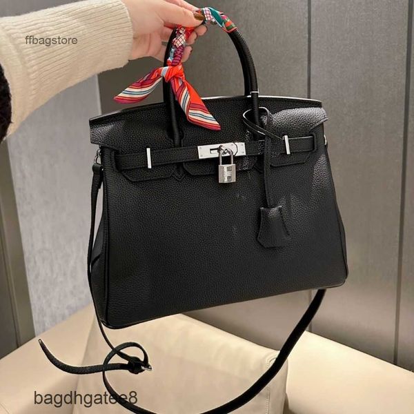 

h ermes bag high end birkins silver shoulder women 2023 designer fashion berkin bags large capacity portable one shoulders cy1i
