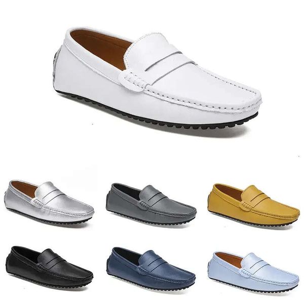 

slip shoes on casual men sneakers black white sier navy light blue yellow grey soft sole mens trainers jogging walking ten709 s