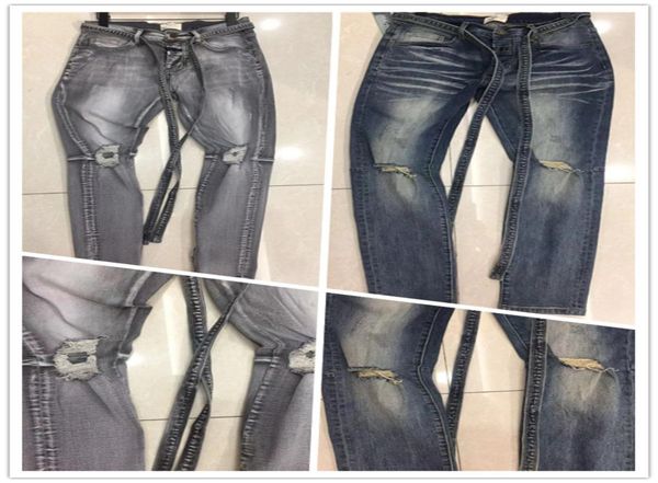 

new design arrivals mens fgjeans designer jeans hole jeans casual men pants high street biker luxyrys denim pants siz9455009, Blue