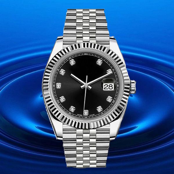 

high-end wristwatches mens automatic mechanical watches 36/41mm 8215 movement full stainless steel diamond bezel waterproof luminous gold wa, Slivery;brown
