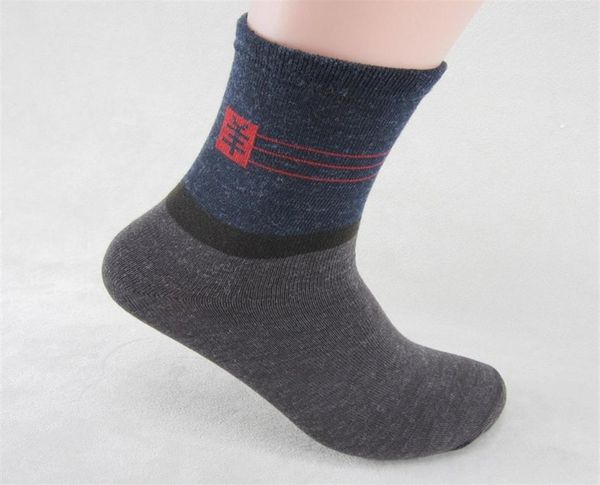 

men socks cotton sweat absorbing breathable winter warm thick woolen casual socks men sock pack 10pairs lot winter warm clothing a8264173, Black