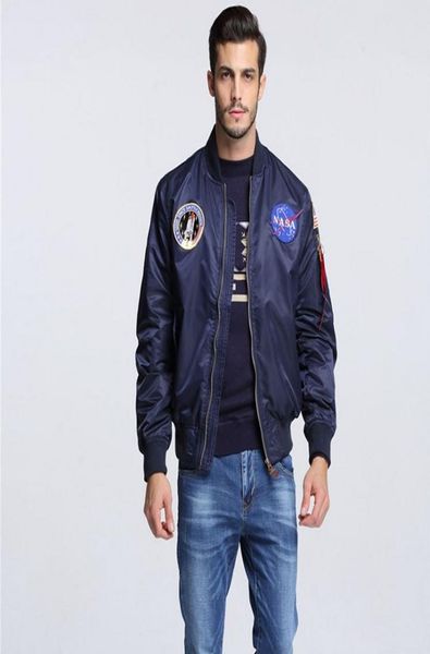 

whole navy flying jacketnylon winter varsity american college bomber flight jacket for men7201737, Black;brown
