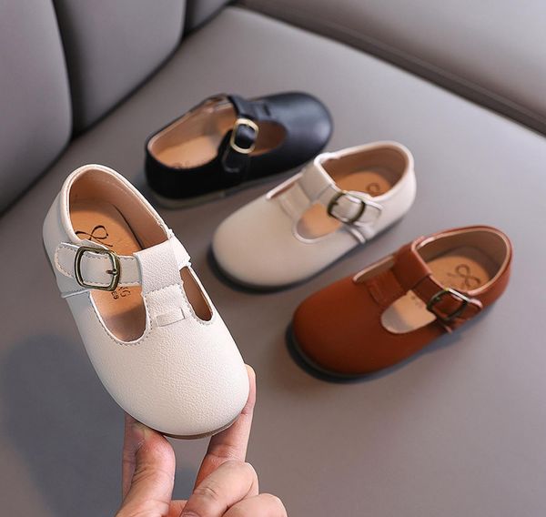 

girls shoes boys flats t strap kids shoes leather dress for child girls princess baby toddlers antislippery 15y4297727, Black;grey