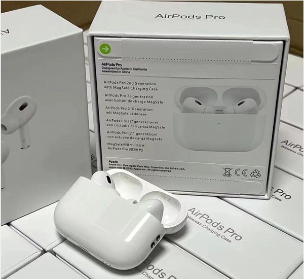 

ap8 apple airpods pro 2 air gen 3 ap3 ap2 h1 chip transparency metal hinge cases wireless charging anc bluetooth headphones pk pods 2 ap pro, Silver