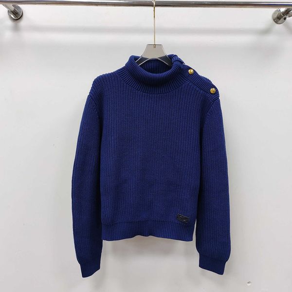 

women's 23 autumn and winter new leather high neck pullover sweater women's long sleeve knitted woolen sweater, White;black