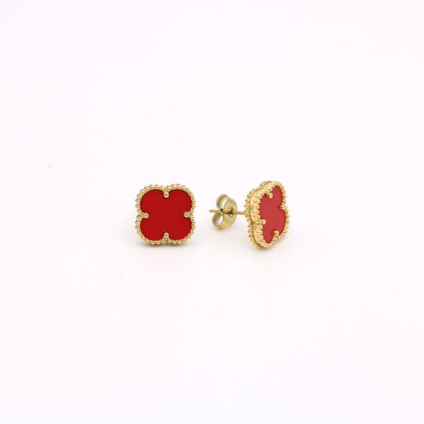 

stud earrings luxury earrings designer earrings clover earring women engagement earrings heart women pearl earring wedding party jewerlry, Golden;silver