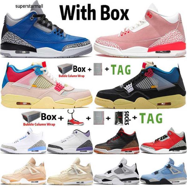 

with box factory_footwear jumpman 4 basketball shoes for men women 4s sail guava noir shimmer 3 3s varsity royal rust pink dark iris mocha m, Black