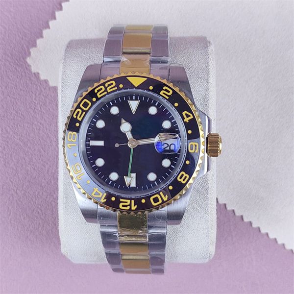 

multicolor mechanical watch zdr ceramic bezel designer watch for lady sports automatic montre 116610ln bp factory movement watches dh02 e23, Slivery;brown