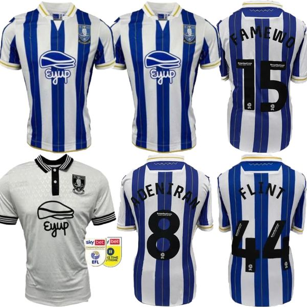 

23/24 sheffield wednesday soccer jerseys 2023 2024 heneghzn adeniran famewo delebashiru flint will vaulks callum smith football shirts, Black;yellow