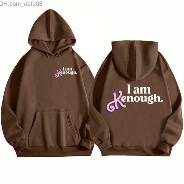 

men's hoodies sweatshirts i've had enough hoodie funny movie clothes harajuku pullover sweatshirt i'm kenough streetwear z230, Black