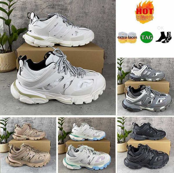 

2023 paris track 3 3.0 designer shoes luxury brand men women casual shoes triple white black sneakers tess leather trainer nylon printed pla