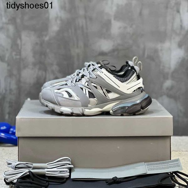 

2023 spring pure original new balenciga casual heightening dad shoes women's breathable black sports shoes third generation track 3.0 s