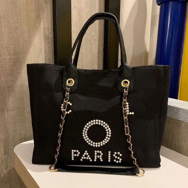 

classic women's luxury evening bags pearl beach handbag brand cc designers women tote bag large capacity female backpack small portable