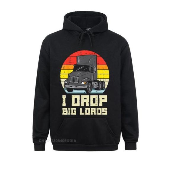 

men039s hoodies sweatshirts mens drop big loads truck retro truckin semi driver trucker gift hoodie for men special clothes d4228642, Black