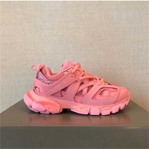 

2023 designer shoes track 3.0 sneakers men women mesh nylon printed shoes track embossed air platform casual shoes