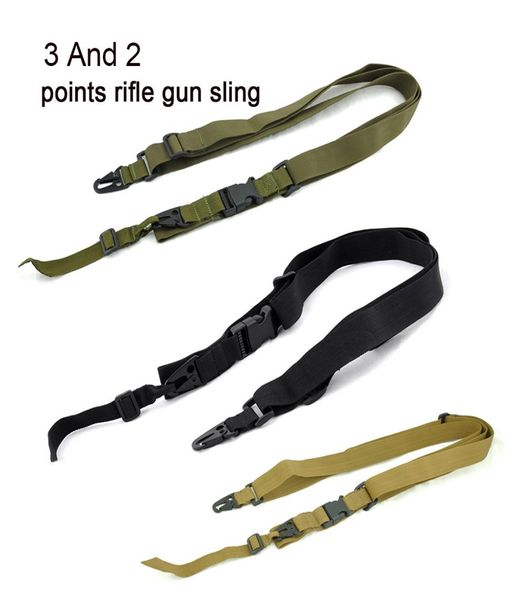 

tactical 3 and 2 points sling nylon shoulder strap for outdoor hunting training task rifle gun sling8016929