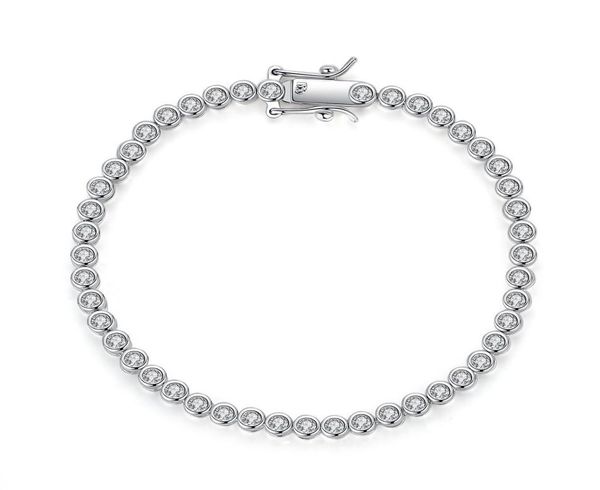 

hip hop tennis diamonds chain bracelets for men fashion luxury copper zircons bracelet 17cm 19cm golden silver chains jewelry7214018